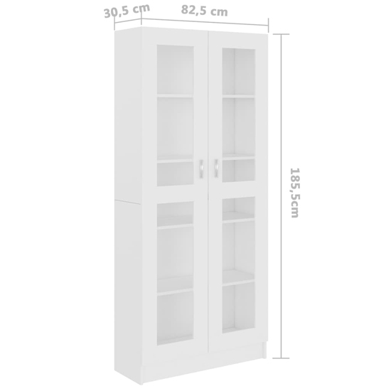 Axtan Wooden Display Cabinet With 2 Doors In White