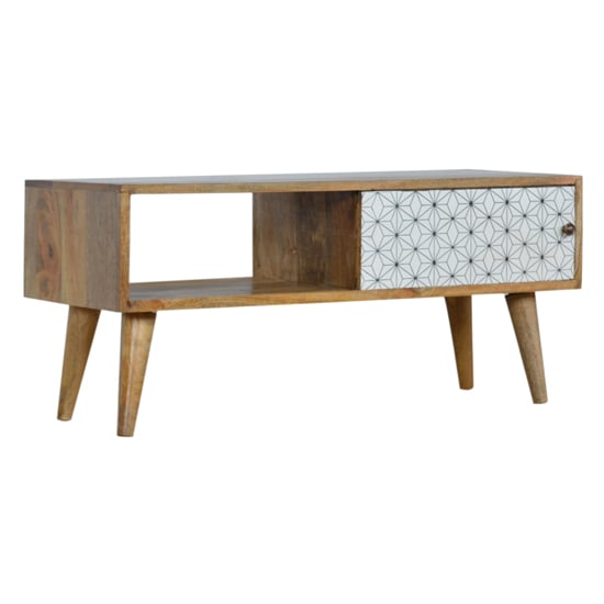 Read more about Prima wooden tv stand in oak ish with open slot