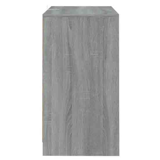 Axton Wooden Storage Cabinet With 4 Doors In Grey Sonoma