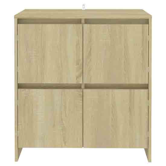 Axton Wooden Storage Cabinet With 4 Doors In Sonoma Oak
