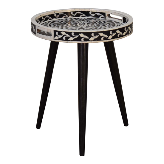 Axton Wooden Tray End Table In Walnut And Resin Inlay Pattern_2