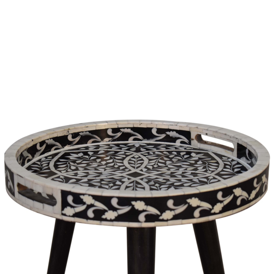 Axton Wooden Tray End Table In Walnut And Resin Inlay Pattern_4