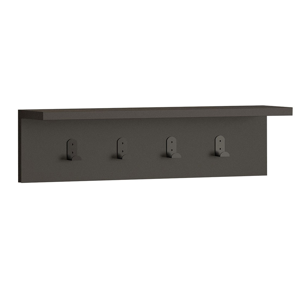 Ayla Wooden Coat Rack in Anthracite