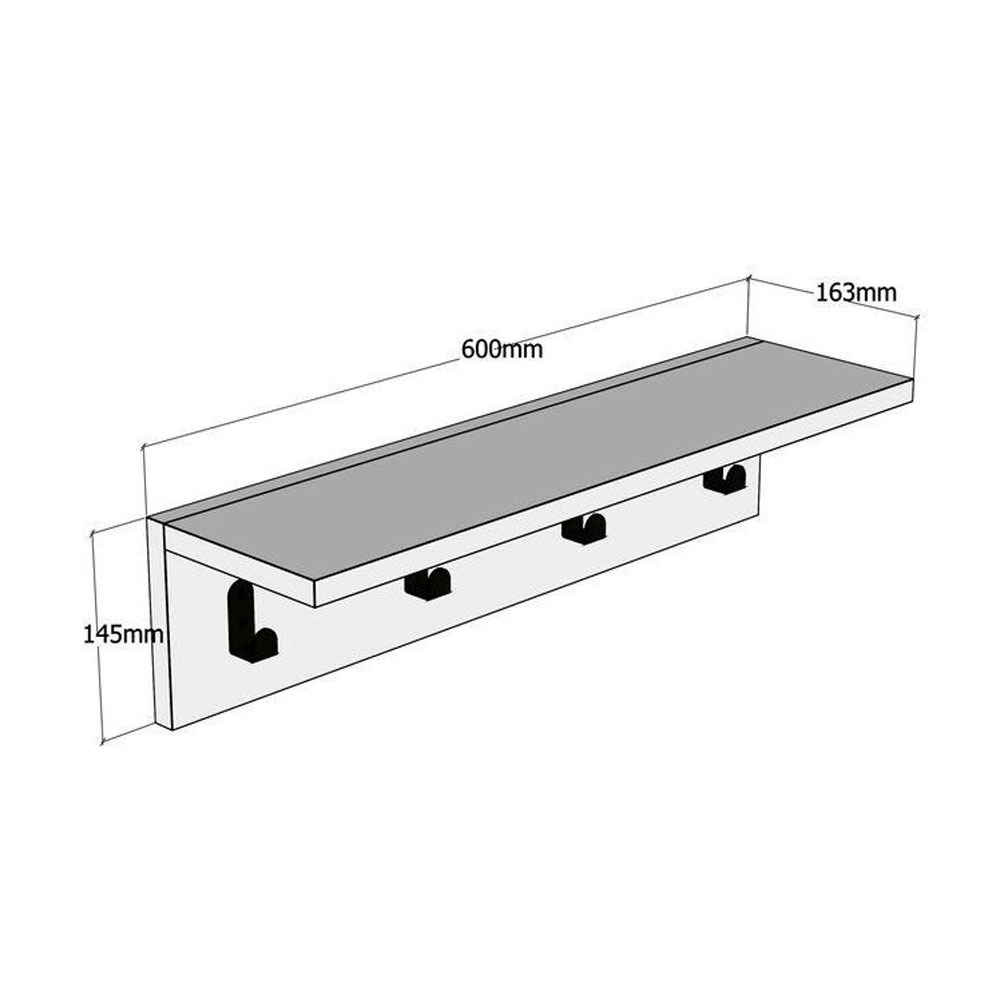 Ayla Wooden Coat Rack in Anthracite