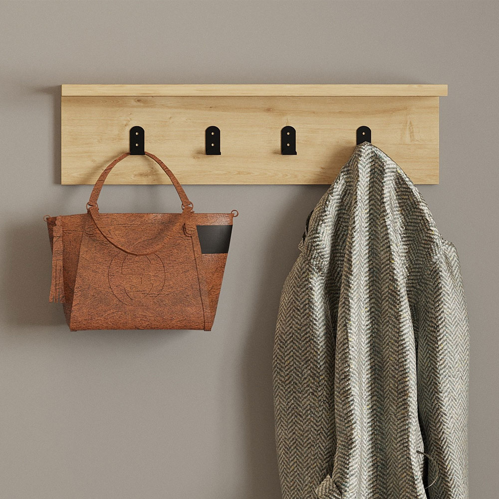 Ayla Wooden Coat Rack in Sapphire Oak