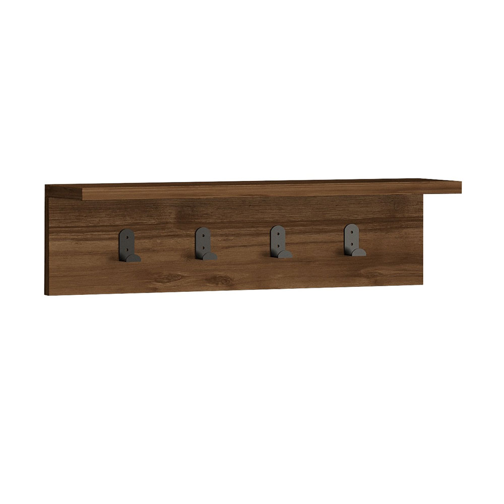 Ayla Wooden Coat Rack in Walnut