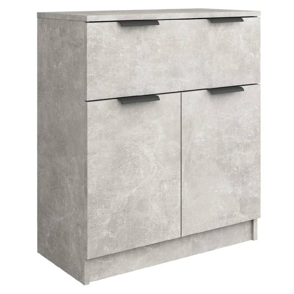 Aylesbury Wooden Sideboard With 2 Doors 1 Drawer In Concrete Grey