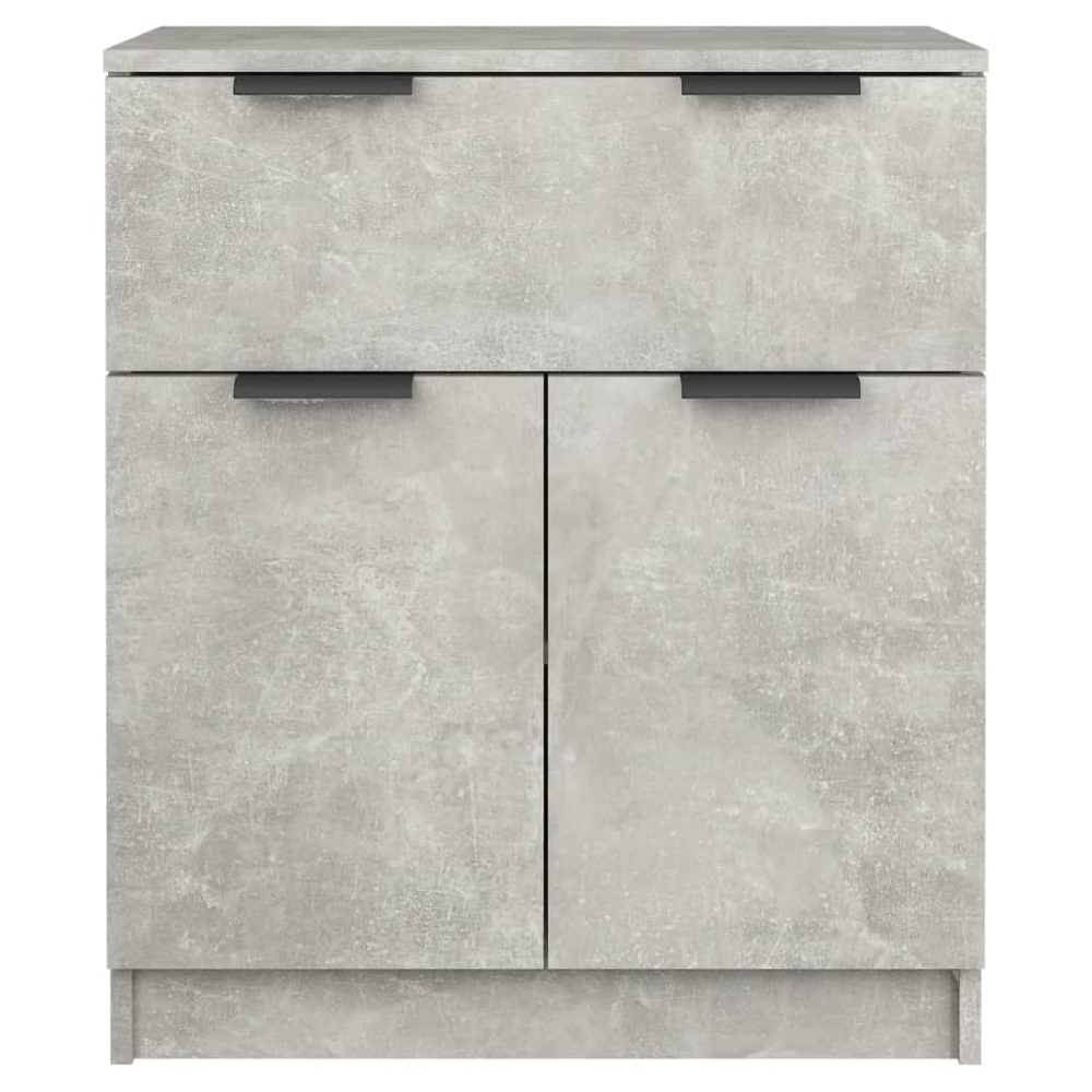 Aylesbury Wooden Sideboard With 2 Doors 1 Drawer In Concrete Grey