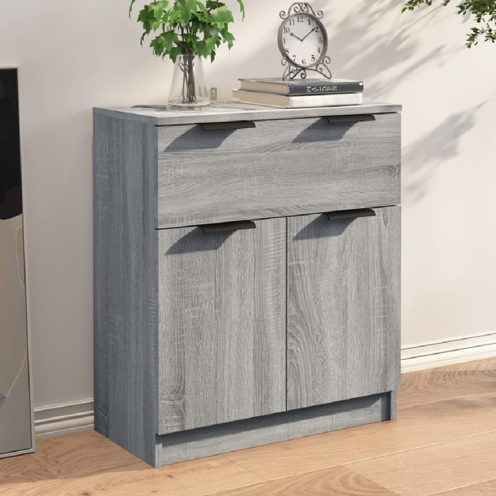 Read more about Aylesbury wooden sideboard with 2 doors 1 drawer in grey sonoma