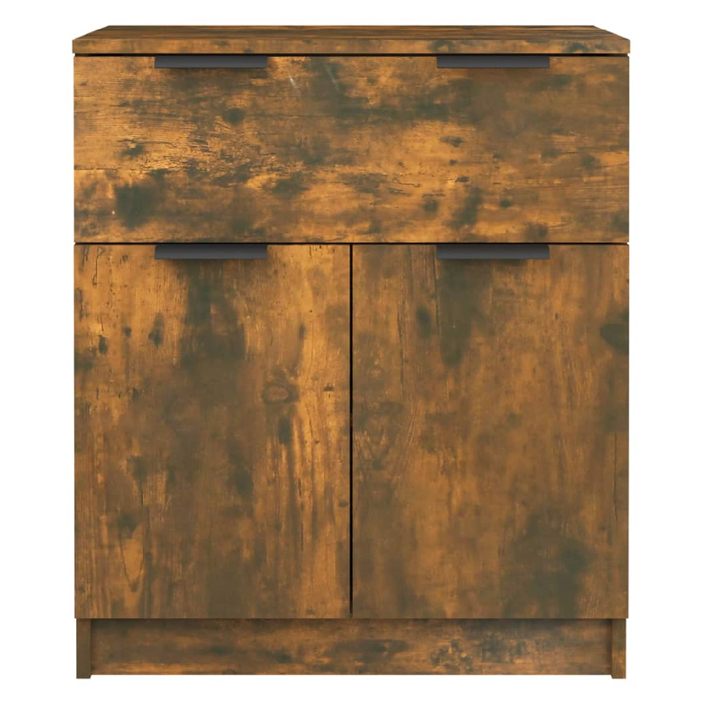 Aylesbury Wooden Sideboard With 2 Doors 1 Drawer In Smoked Oak