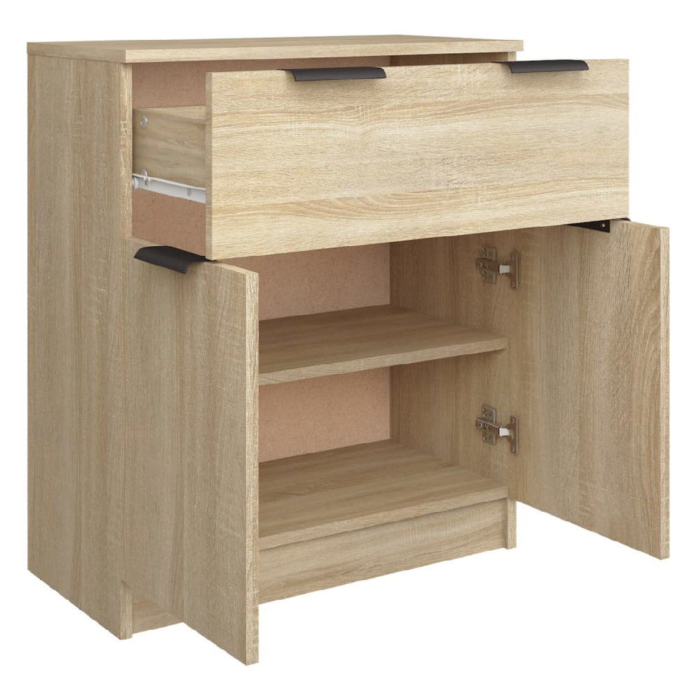 Aylesbury Wooden Sideboard With 2 Doors 1 Drawer In Sonoma Oak