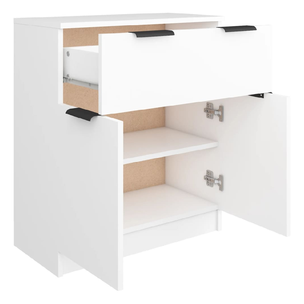 Aylesbury Wooden Sideboard With 2 Doors 1 Drawer In White