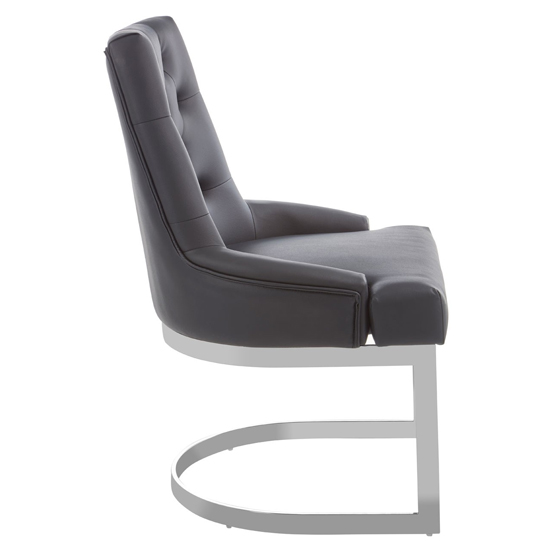 Azaltro Faux Leather Dining Chair In Black_2
