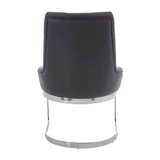Azaltro Faux Leather Dining Chair In Black_3