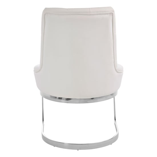 Azaltro Upholstered Velvet Dining Chair In Ivory_5