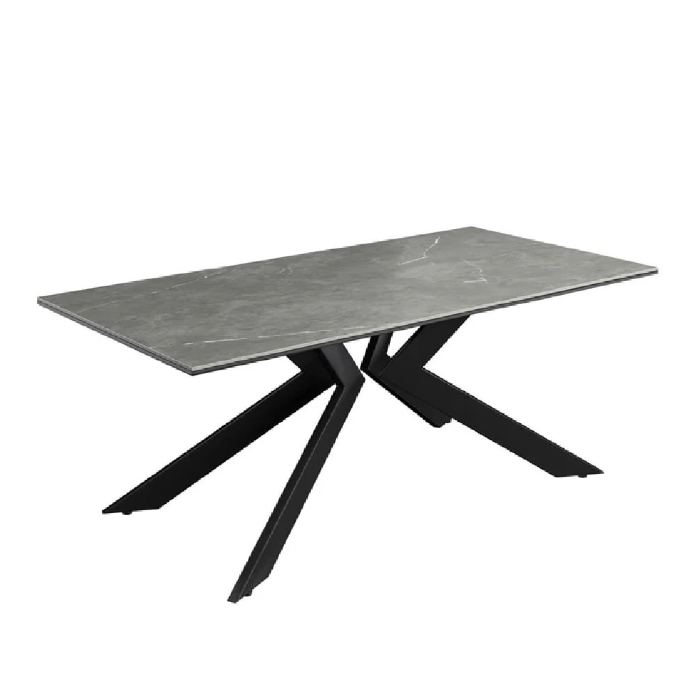 Read more about Azido ceramic rectangular coffee table in matte grey