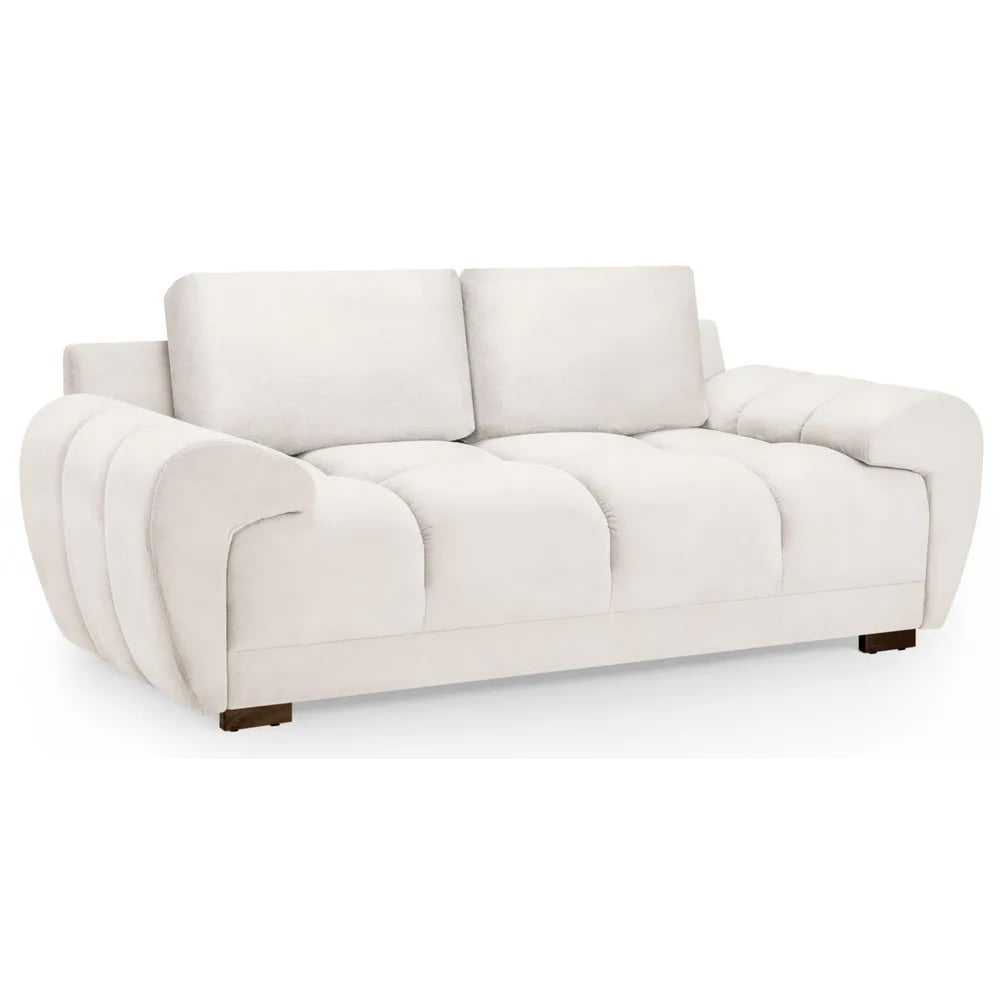 Read more about Aztec plush velvet 2 seater sofa in cream