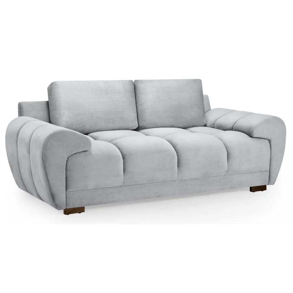 Read more about Aztec plush velvet 2 seater sofa in grey
