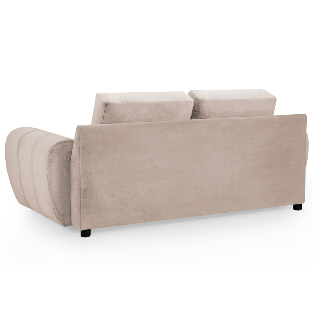 Aztec Plush Velvet 2 Seater Sofa In Mocha
