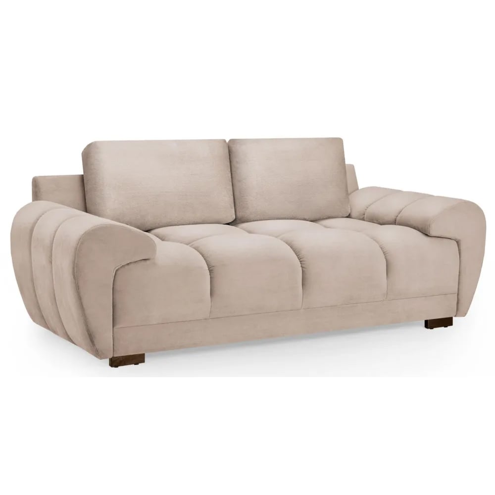 Read more about Aztec plush velvet 2 seater sofa in mocha