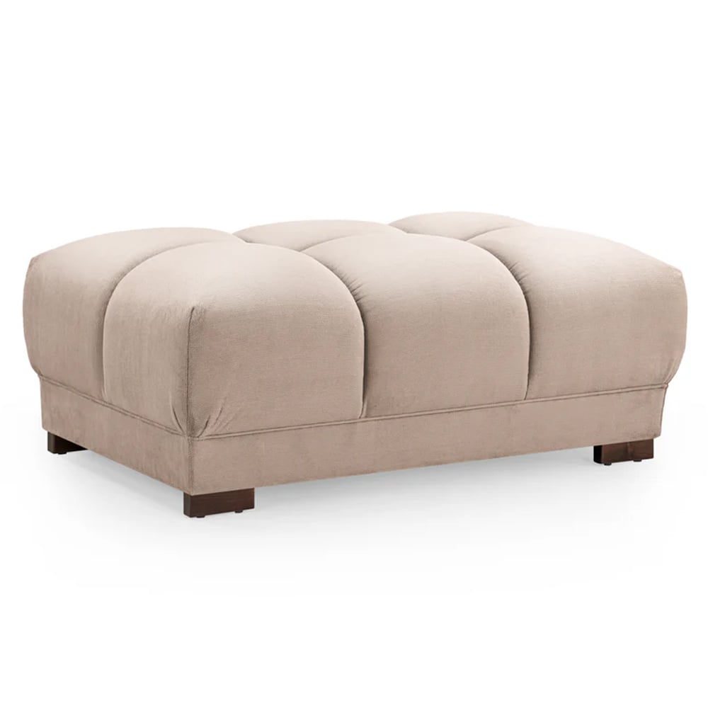 Read more about Aztec plush velvet foot stool in mocha