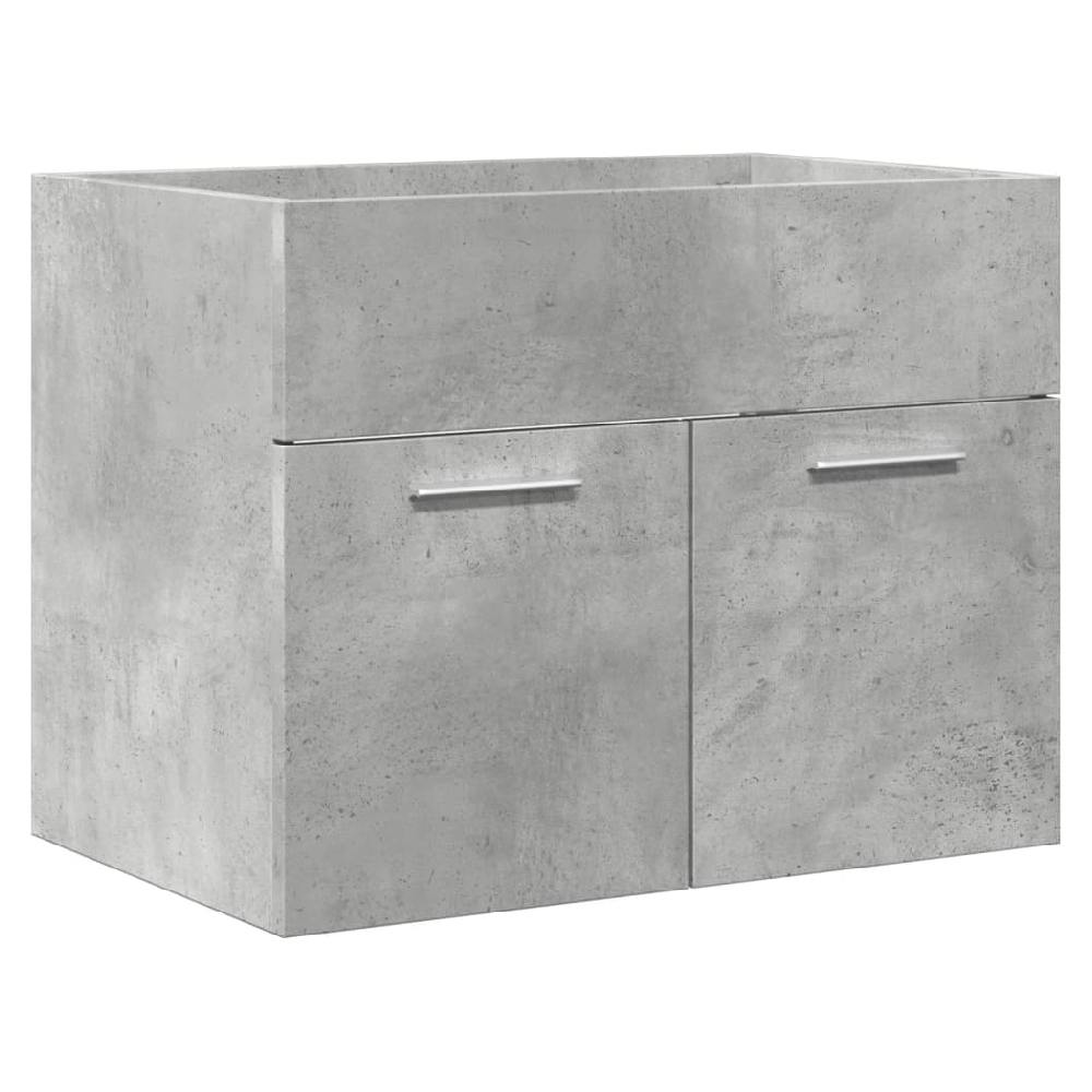 Aztec Wooden 2 Piece Bathroom Furniture Set In Concrete Grey