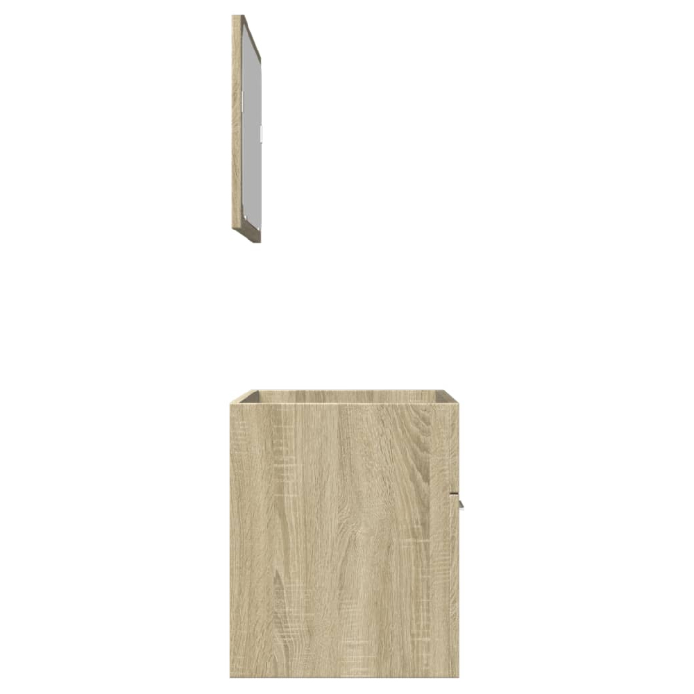 Aztec Wooden 2 Piece Bathroom Furniture Set In Sonoma Oak