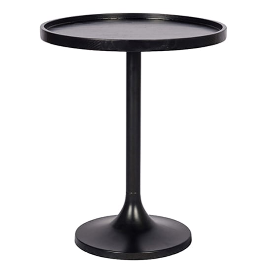 Product photograph of Babette Metal Lamp Table Round In Black from Furniture in Fashion
