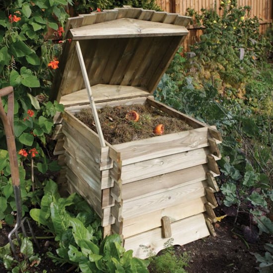 Photo of Backworth wooden composter in natural timber