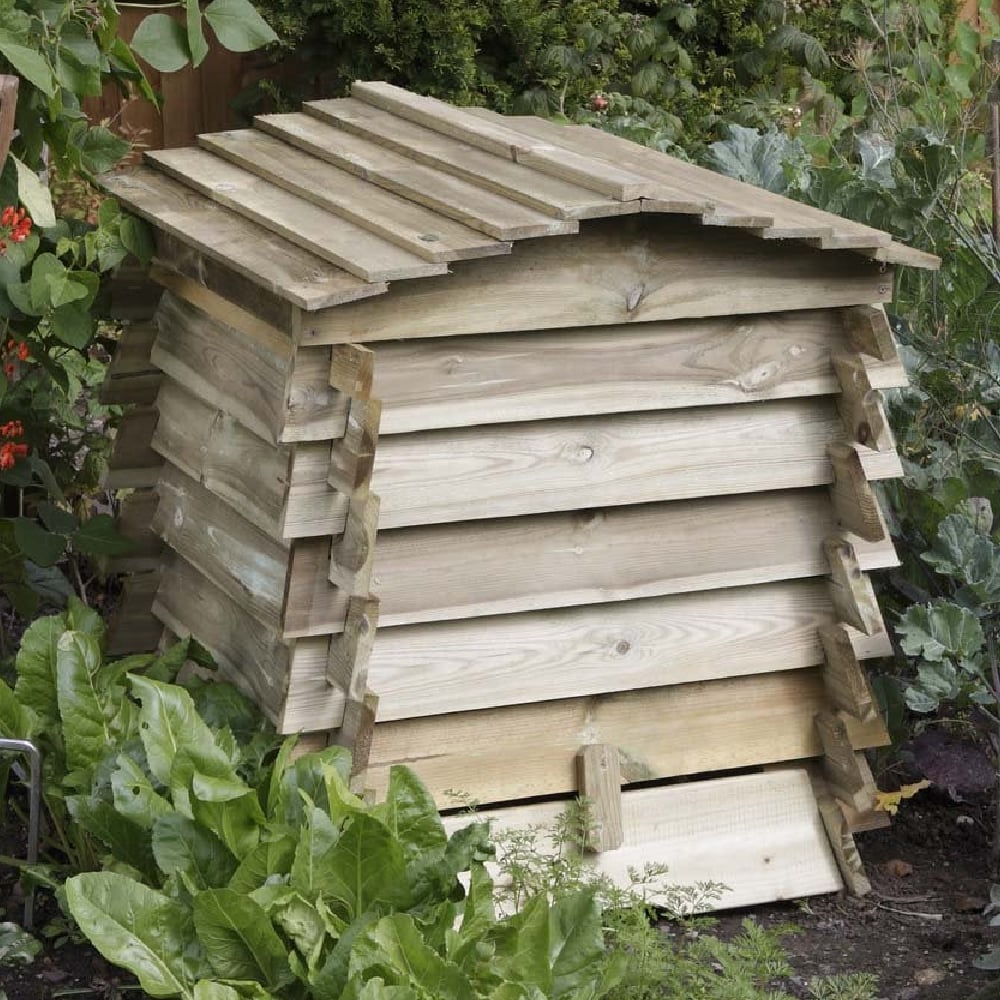 Backworth Wooden Garden Composter In Natural