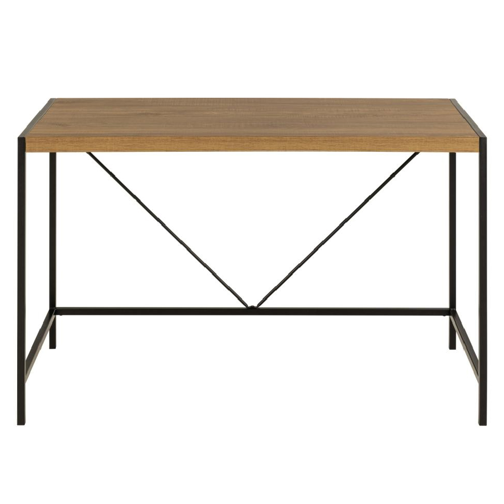 Bagdad Wooden Rectangular Laptop Desk In Rustic Oak