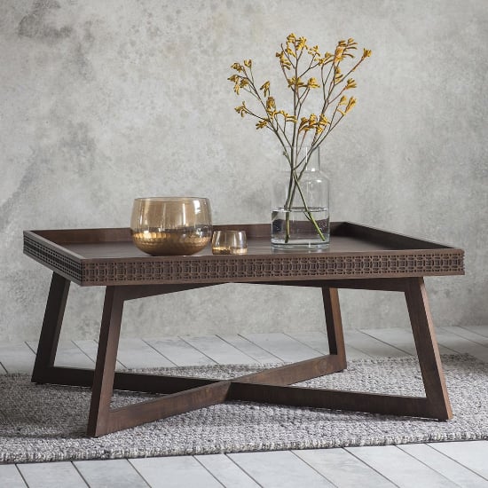 Bahia Square Wooden Coffee Table In Brown_1