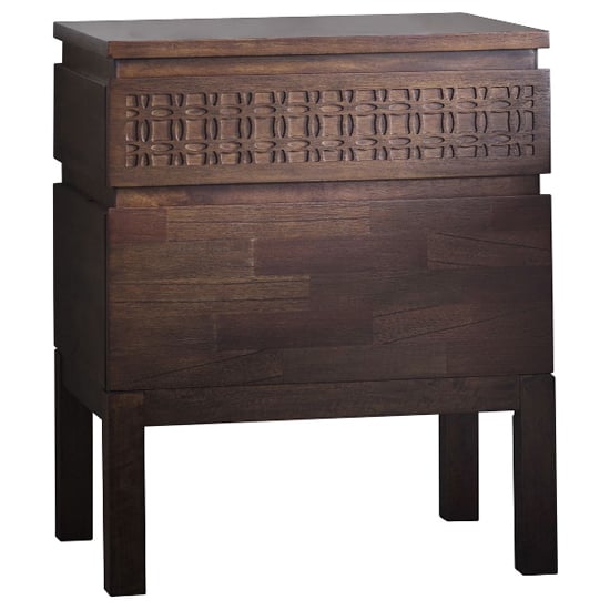 Bahia Wooden Bedside Cabinet In Brown_2