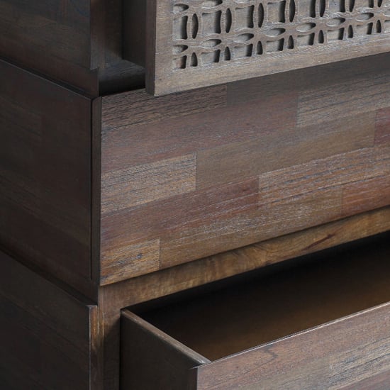 Bahia Wooden Chest Of 4 Drawers In Brown_4