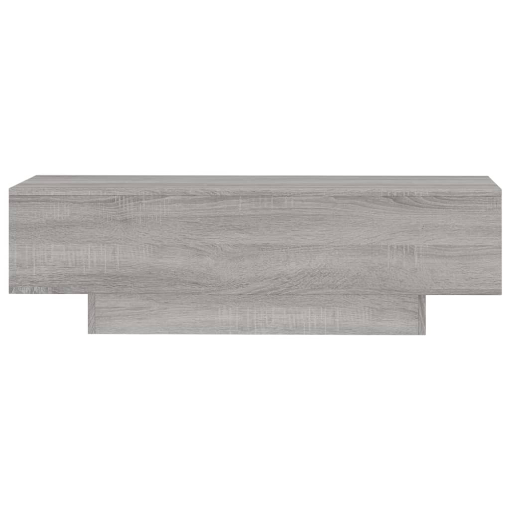Baina 100cm Wooden Rectangular Coffee Table - Concrete Grey