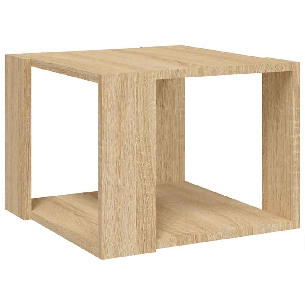 Baina 40cm Square Wooden Coffee Table - Sonoma Oak