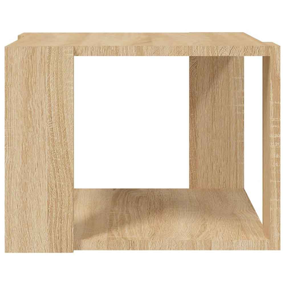 Baina 40cm Square Wooden Coffee Table - Sonoma Oak