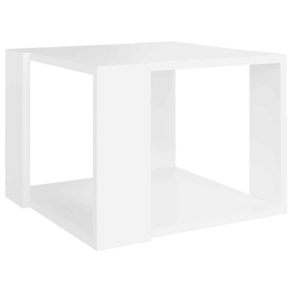 Baina 40cm Square Wooden Coffee Table - White