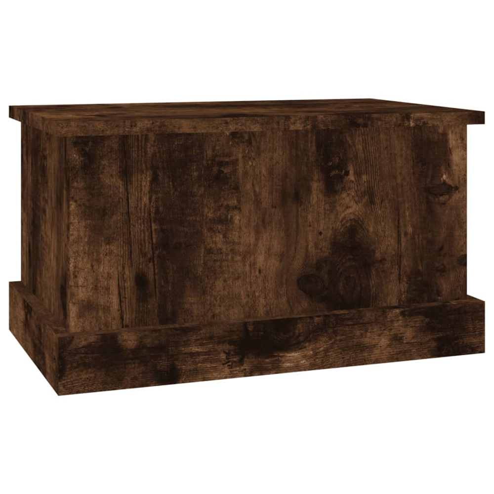Baina 50cm Wooden Storage Box - Smoked Oak