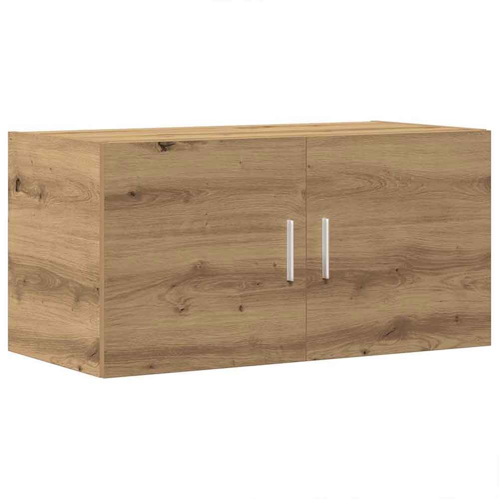 Baina 80cm Wall Hung Wooden Storage Cabinet With 2 Doors - Artisan Oak