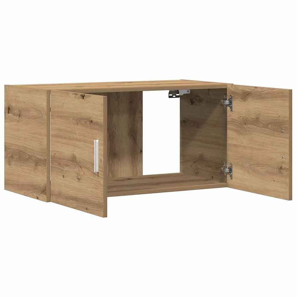 Baina 80cm Wall Hung Wooden Storage Cabinet With 2 Doors - Artisan Oak