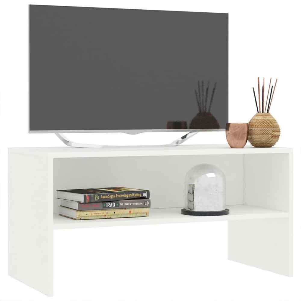 Baina 80cm Wooden TV Stand - White