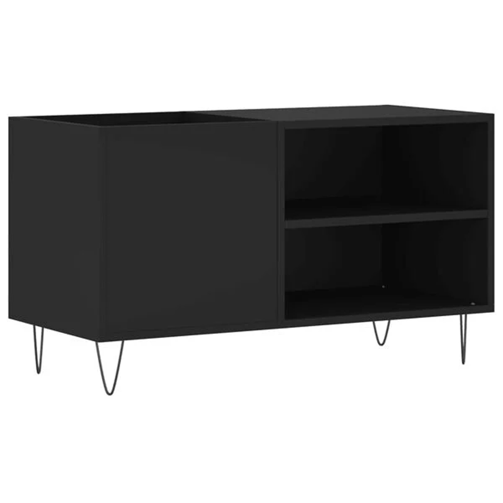 Baina 85cm Wooden Filing Cabinet With 1 Door - Black