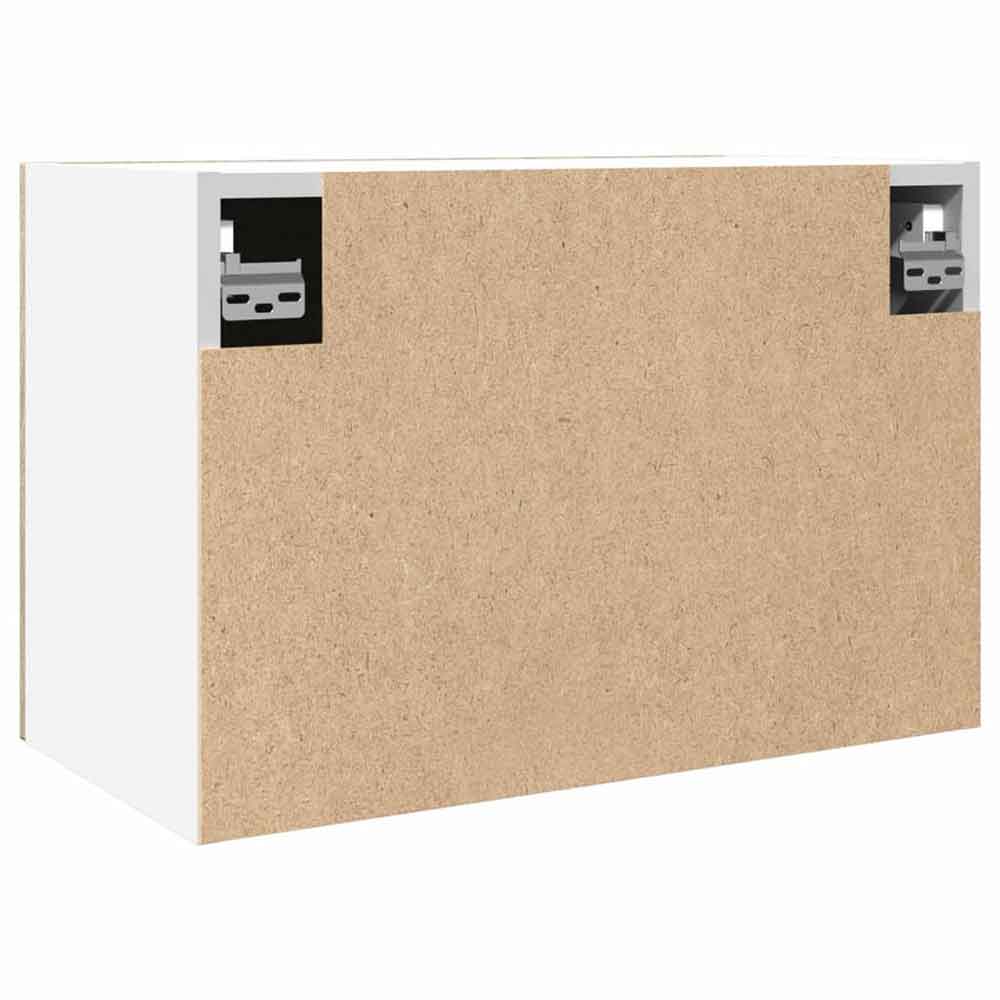 Baina Wall Hung Wooden Storage Cabinet With 1 Doors - Sonoma Oak/White