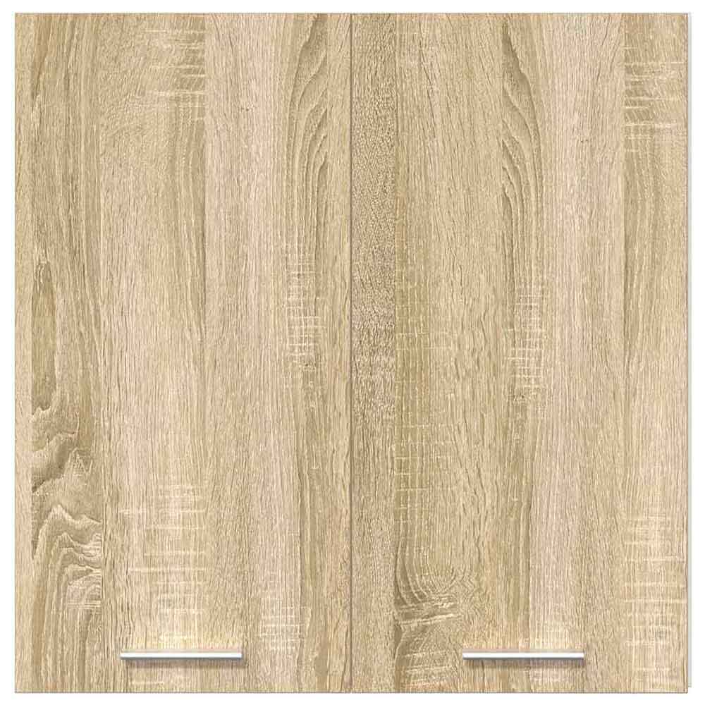 Baina Wall Hung Wooden Storage Cabinet With 2 Doors - Sonoma Oak/White