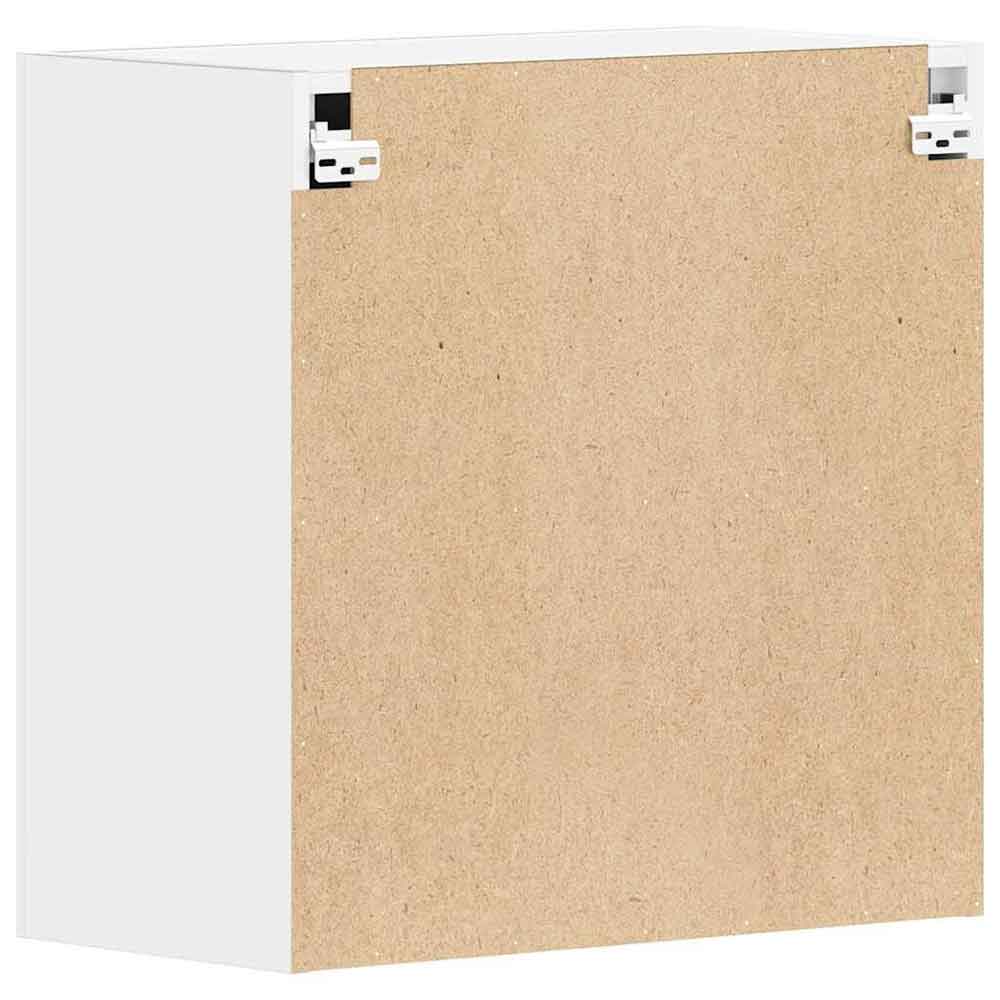 Baina Wall Hung Wooden Storage Cabinet With 2 Doors - White