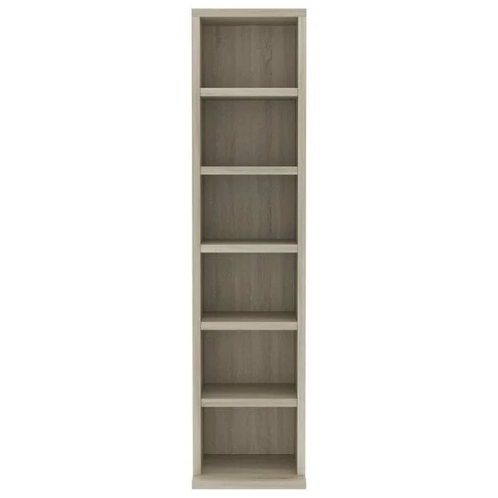 Baina Wooden Bookcase With 6 Shelves - Sonoma Oak