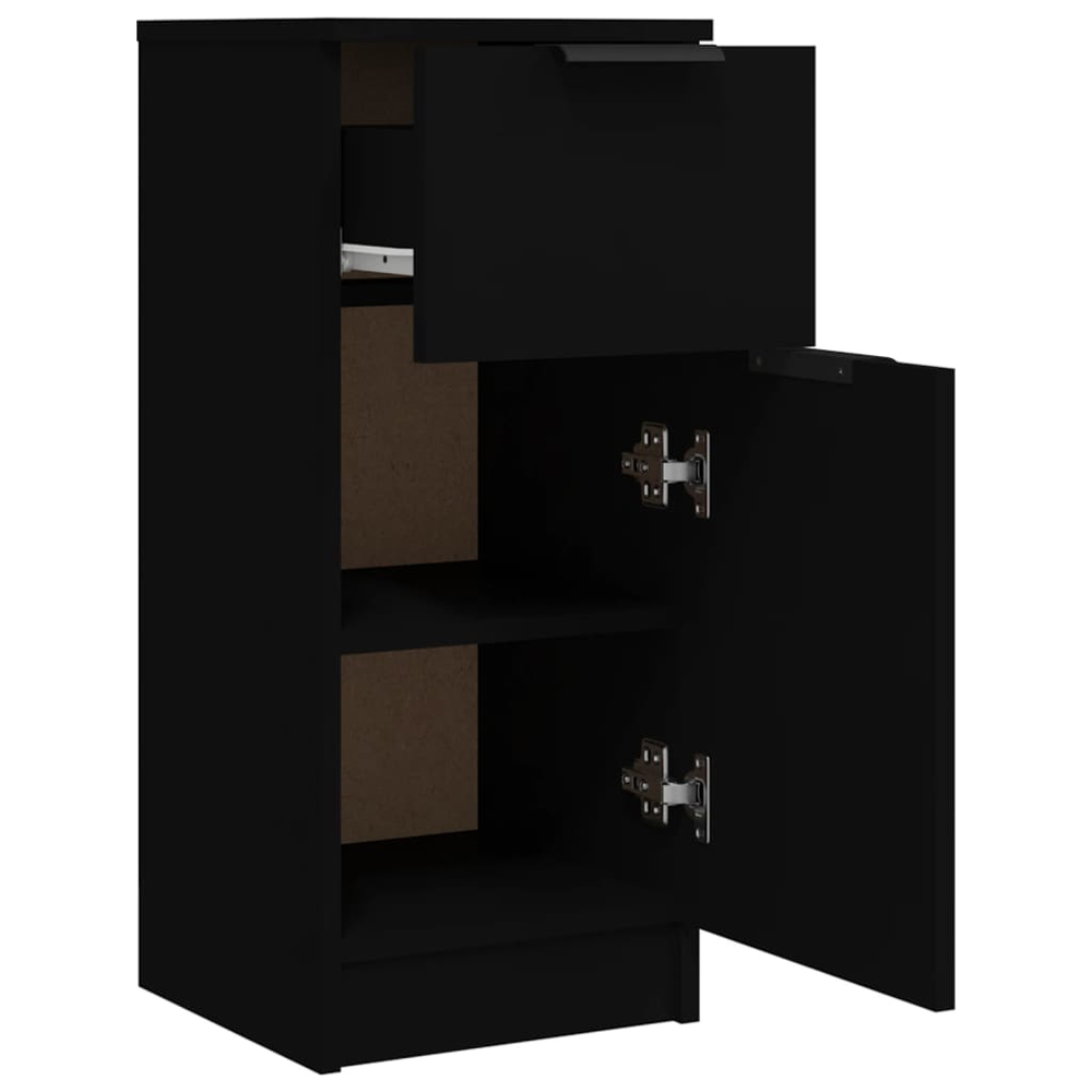 Baina Wooden Chest Of 3 Drawers - Black
