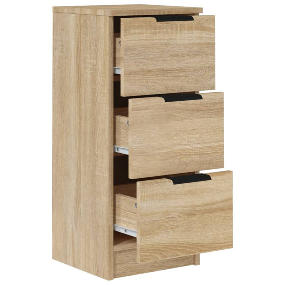 Baina Wooden Chest Of 3 Drawers - Sonoma Oak