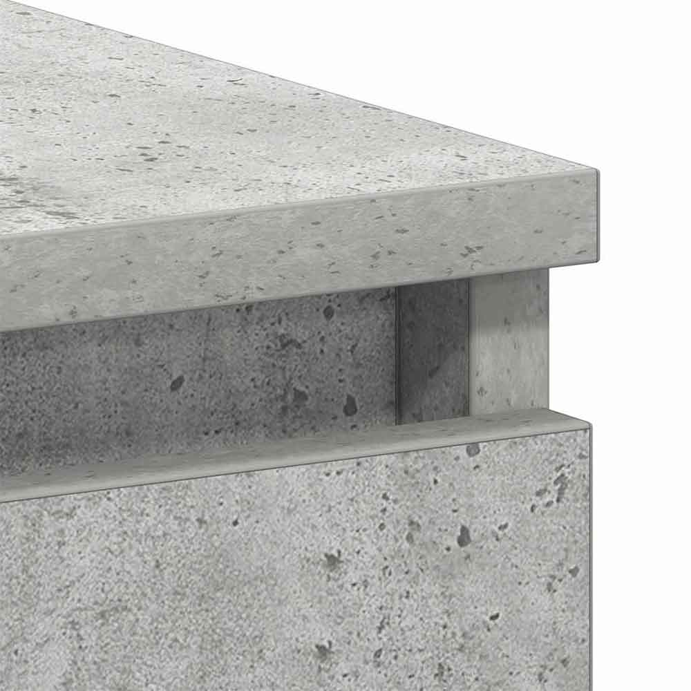 Baina Wooden Computer Desk With 3 Drawers - Concrete Grey